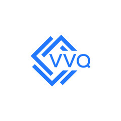 VVQ technology letter logo design on white  background. VVQ creative initials technology letter logo concept. VVQ technology letter design.