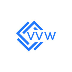 VVW technology letter logo design on white  background. VVW creative initials technology letter logo concept. VVW technology letter design.