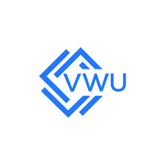 Obraz premium VWU technology letter logo design on white background. VWU creative initials technology letter logo concept. VWU technology letter design.