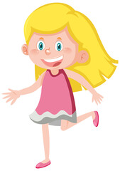 Cute girl with long hair