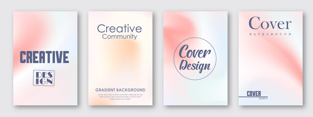 Fluid gradient vector background. Colorful cover and minimalist style poster, photo frame geometric shapes and liquid color. Soft modern wallpaper design for cover, frame, social media, presentation.