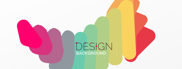 Background, creative geometric shapes composition with gradient effect. Wallpaper for concept of AI technology, blockchain, communication, 5G, science, business and technology