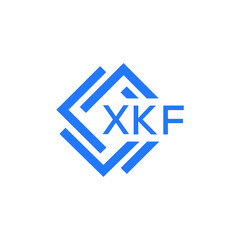 XKF technology letter logo design on white  background. XKF creative initials technology letter logo concept. XKF technology letter design.
