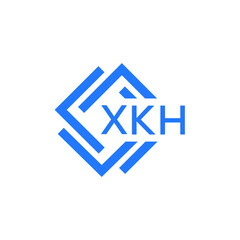 XKH technology letter logo design on white  background. XKH creative initials technology letter logo concept. XKH technology letter design.
