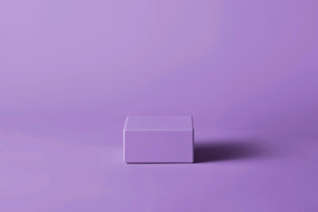 Blank podium for product display on pastel background