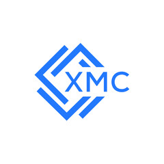 XMC technology letter logo design on white  background. XMC creative initials technology letter logo concept. XMC technology letter design.
