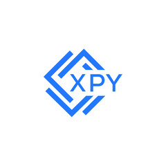 XPY technology letter logo design on white  background. XPY creative initials technology letter logo concept. XPY technology letter design.
