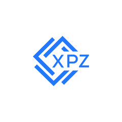 XPZ technology letter logo design on white  background. XPZ creative initials technology letter logo concept. XPZ technology letter design.
