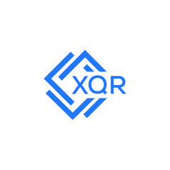 XQR technology letter logo design on white  background. XQR creative initials technology letter logo concept. XQR technology letter design.
