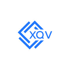 XQV technology letter logo design on white  background. XQV creative initials technology letter logo concept. XQV technology letter design.
