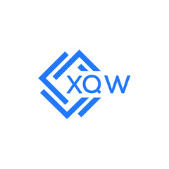 XQW technology letter logo design on white  background. XQW creative initials technology letter logo concept. XQW technology letter design.
