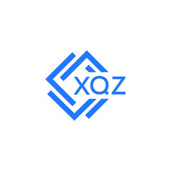 XQZ technology letter logo design on white  background. XQZ creative initials technology letter logo concept. XQZ technology letter design.
