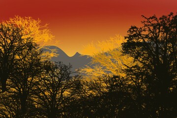 African Wildlife Background. Nature Background. African forest landscape.