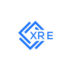XRE technology letter logo design on white  background. XRE creative initials technology letter logo concept. XRE technology letter design.
