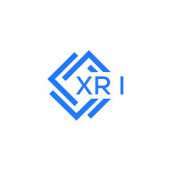 XRI technology letter logo design on white  background. XRI creative initials technology letter logo concept. XRI technology letter design.
