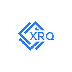 XRQ technology letter logo design on white  background. XRQ creative initials technology letter logo concept. XRQ technology letter design.
