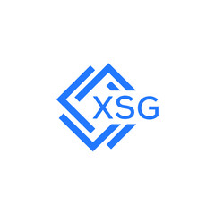 XSG technology letter logo design on white  background. XSG creative initials technology letter logo concept. XSG technology letter design.
