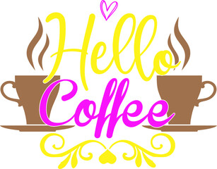 coffee t shirt and svg design