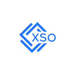 XSO technology letter logo design on white  background. XSO creative initials technology letter logo concept. XSO technology letter design.
