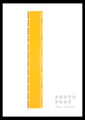film collections frame.With black space.film camera.film template	