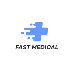 Quick Medical Logo Design Template illustration