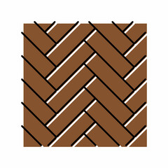 wood flooring parquet color icon vector illustration