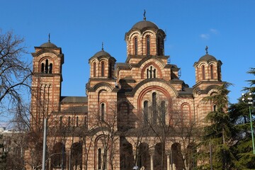 St. Mark's Church and bright blue sky