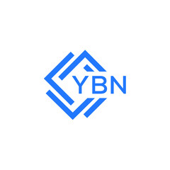 YBN technology letter logo design on white  background. YBN creative initials technology letter logo concept. YBN technology letter design.
