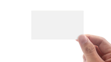 Fototapeta premium Close up of hand holding virtual card