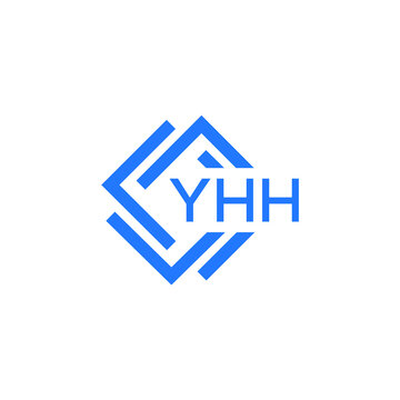 YHH technology letter logo design on white  background. YHH creative initials technology letter logo concept. YHH technology letter design.
