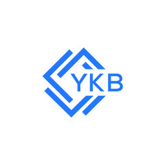 YKB technology letter logo design on white  background. YKB creative initials technology letter logo concept. YKB technology letter design.