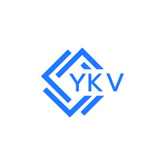 YKV technology letter logo design on white  background. YKV creative initials technology letter logo concept. YKV technology letter design.