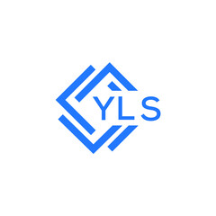 YLS technology letter logo design on white  background. YLS creative initials technology letter logo concept. YLS technology letter design.