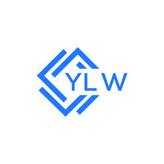 YLW technology letter logo design on white  background. YLW creative initials technology letter logo concept. YLW technology letter design.