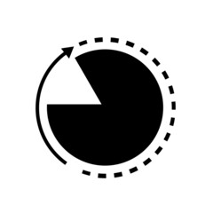 Timer icon vector. Clock icon symbol vector illustration