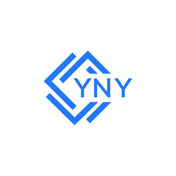 YNY technology letter logo design on white  background. YNY creative initials technology letter logo concept. YNY technology letter design.
