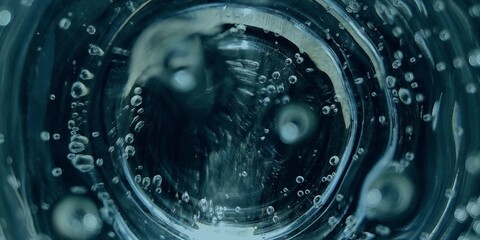 close up of a glass of water