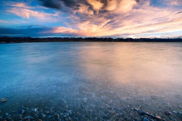 Fototapeta premium Famous plateau lakes and scenic spots in Tibet Autonomous Region of China