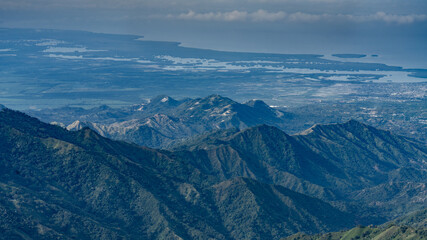Sunrise over the mountains of the Sierra Nevada de Santa Marta on the way to Lost City