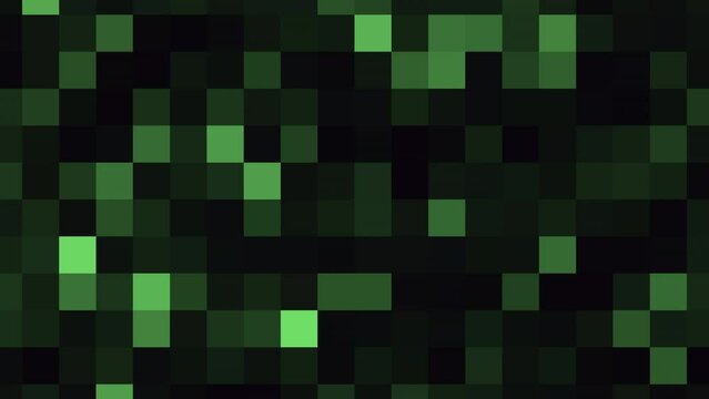 Gradient green pixels pattern, motion abstract business, corporate and retro style background