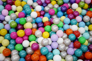 Fototapeta na wymiar colorful balls in playground