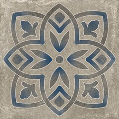  Morrocon outdoor floor art blue and grey marble. 