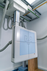 X-ray modern medical equipment. Healthcare radiology scanner.