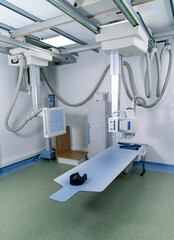 Healthcare radiology scanner. X-ray modern medical equipment.