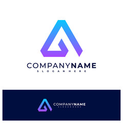 Letter A G logo design vector, Creative A G logo concepts template illustration.