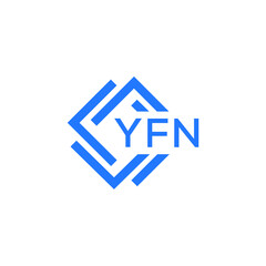 YFN technology letter logo design on white  background. YFN creative initials technology letter logo concept. YFN technology letter design.