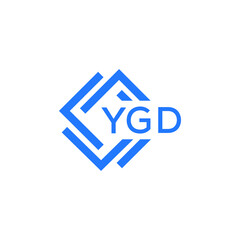 YGD technology letter logo design on white  background. YGD creative initials technology letter logo concept. YGD technology letter design.