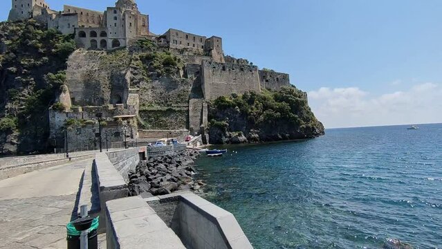 Ischia - Panoramica di Cartaromana dal Ponte Aragonese