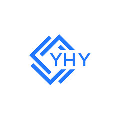 YHY technology letter logo design on white  background. YHY creative initials technology letter logo concept. YHY technology letter design.