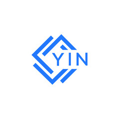 YIN technology letter logo design on white  background. YIN creative initials technology letter logo concept. YIN technology letter design.